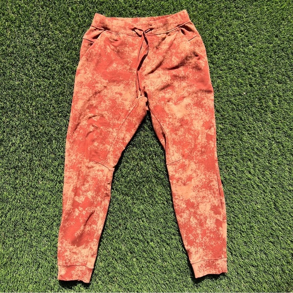 Men's Orange Tie-Dye Jogger Pants - Picture 1 of 4